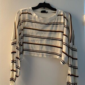 Urban Outfitters Multicolor Striped Crop Top